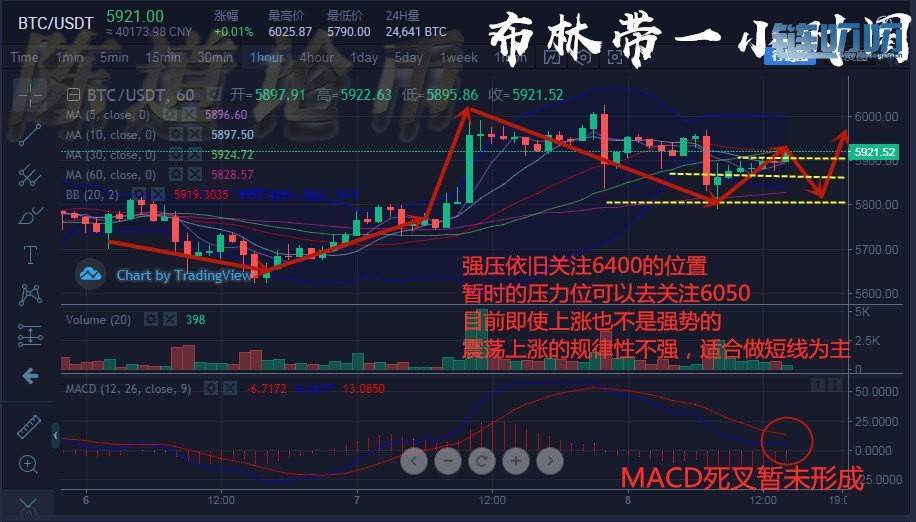 陈道论币：5.8主流币行情分析，比特币虚高到6000，后市应...