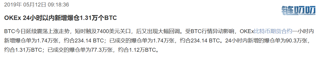 币界船长：BTC突破7500暂时休整，其他跟涨主流币显机会
