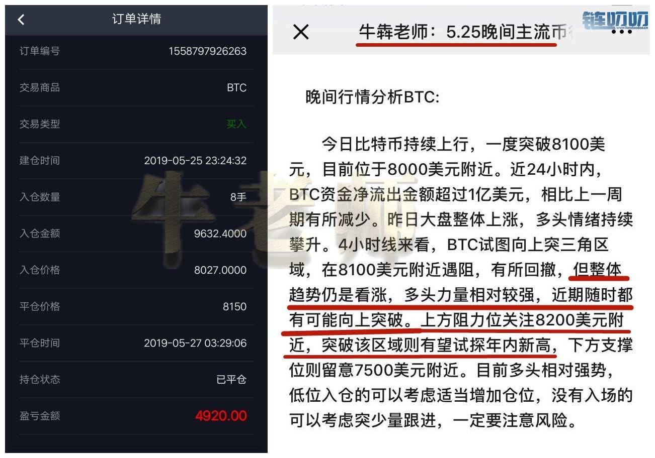 【牛犇老师】5.27震荡许久的比特币终于突破年内新高，后...