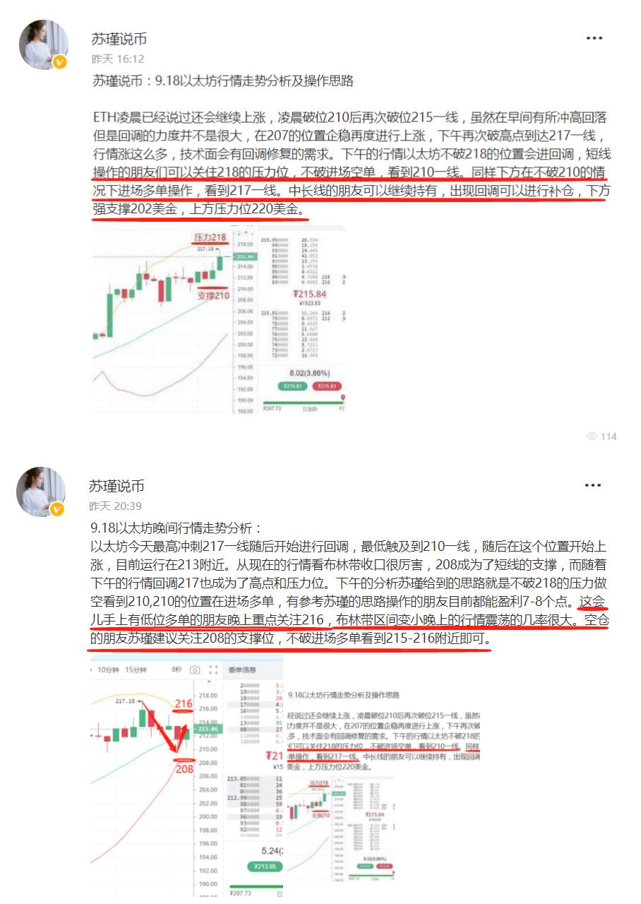 苏瑾说币：9.19以太坊比特现金多头爆发破高位，中长线轻...