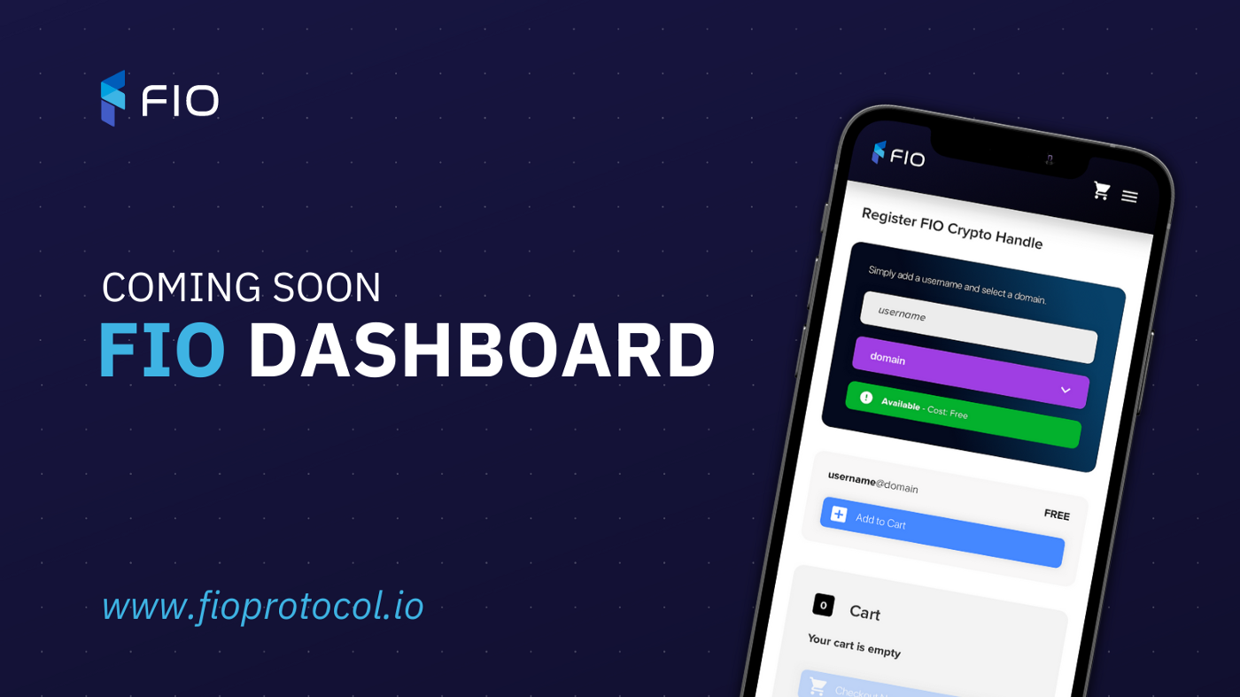 FIO Dashboard - 管理你FIO协议上所有的产品