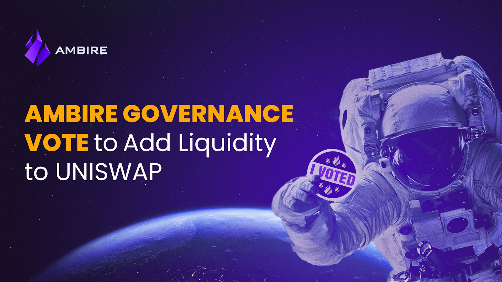 Ambire Wallet 治理投票：为 Uniswap V3 添加流动性