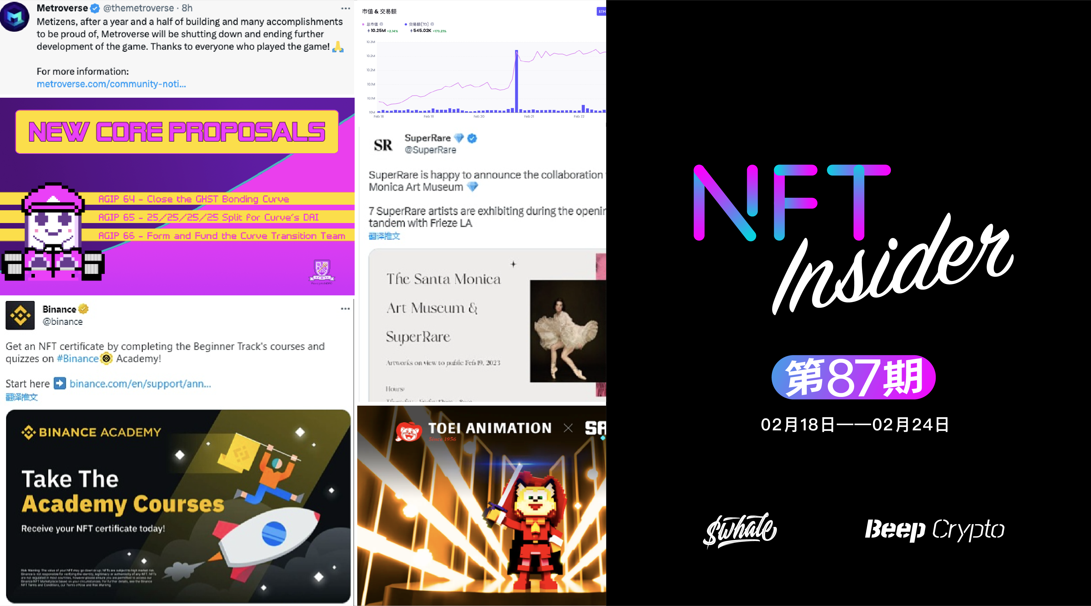 NFT Insider #87：日本知名动画公司东映动画加入 The Sandbox 元宇宙，苏富比拍卖行将拍卖《雪崩》的手稿