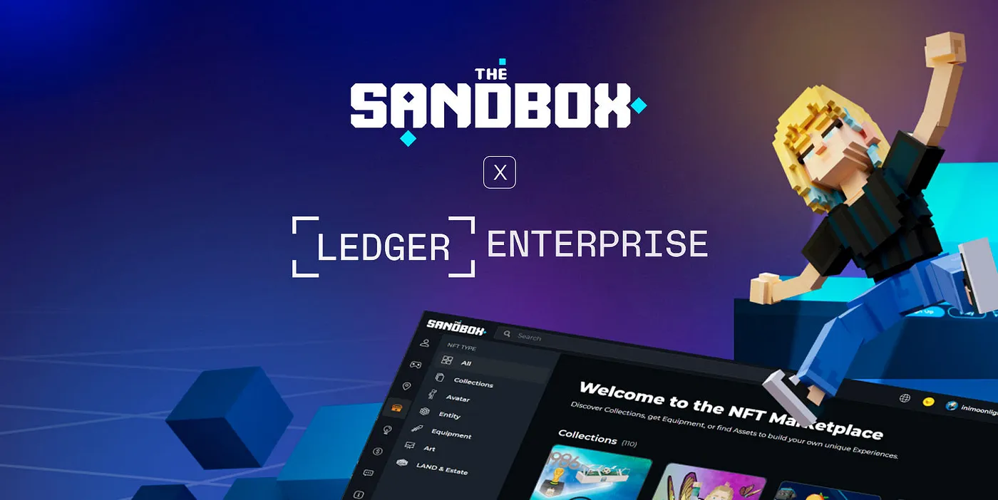 The Sandbox 宣布与 Ledger Enterprise 合作，保障企业在元宇宙中的安全