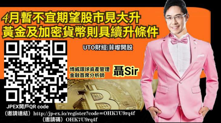 聶Sir：4月暫不宜期望股市見大升 黃金及加密貨幣則具續升條件