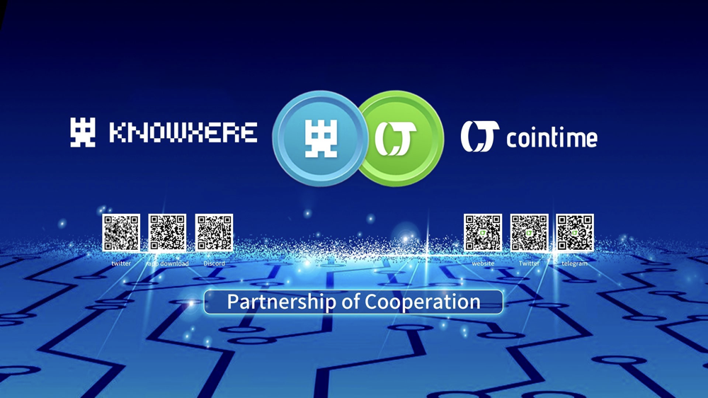 Cointime宣布与KnowHere 达成战略合作，共同打造Web3内容共建与价值创造