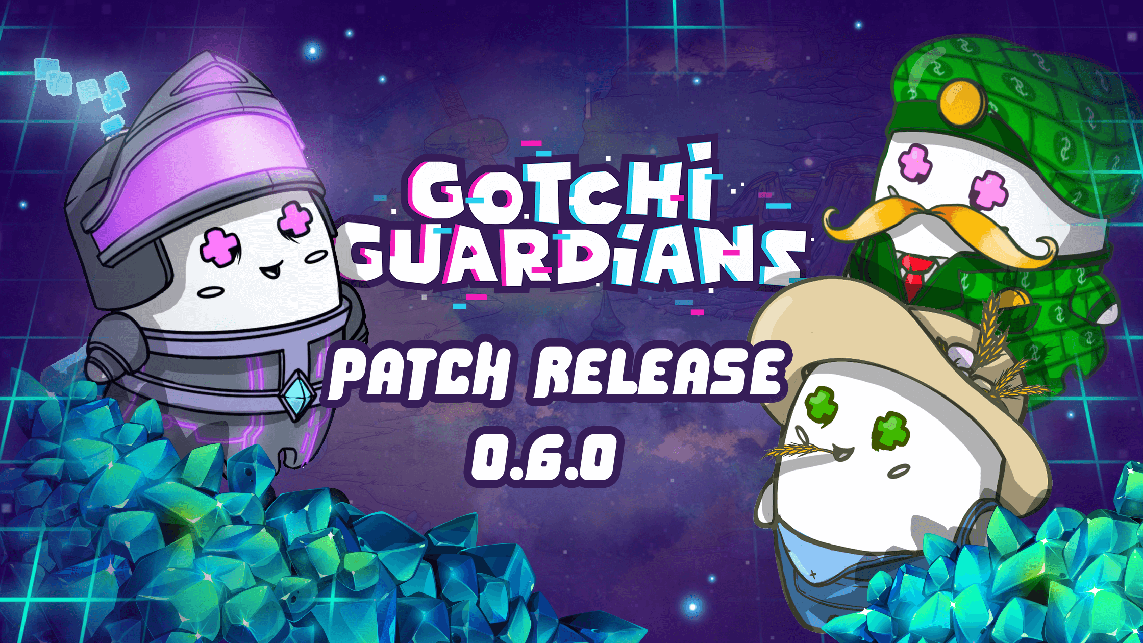 《Gotchi Guardians》史上最大更新 —— 全新物品、皮肤、功能等更多内容即将上线！