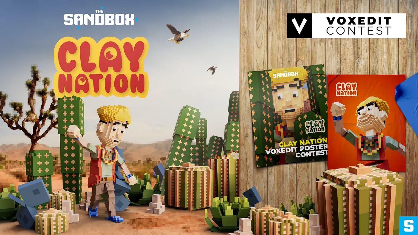 VoxEdit 比赛 — Clay Nation 海报制作