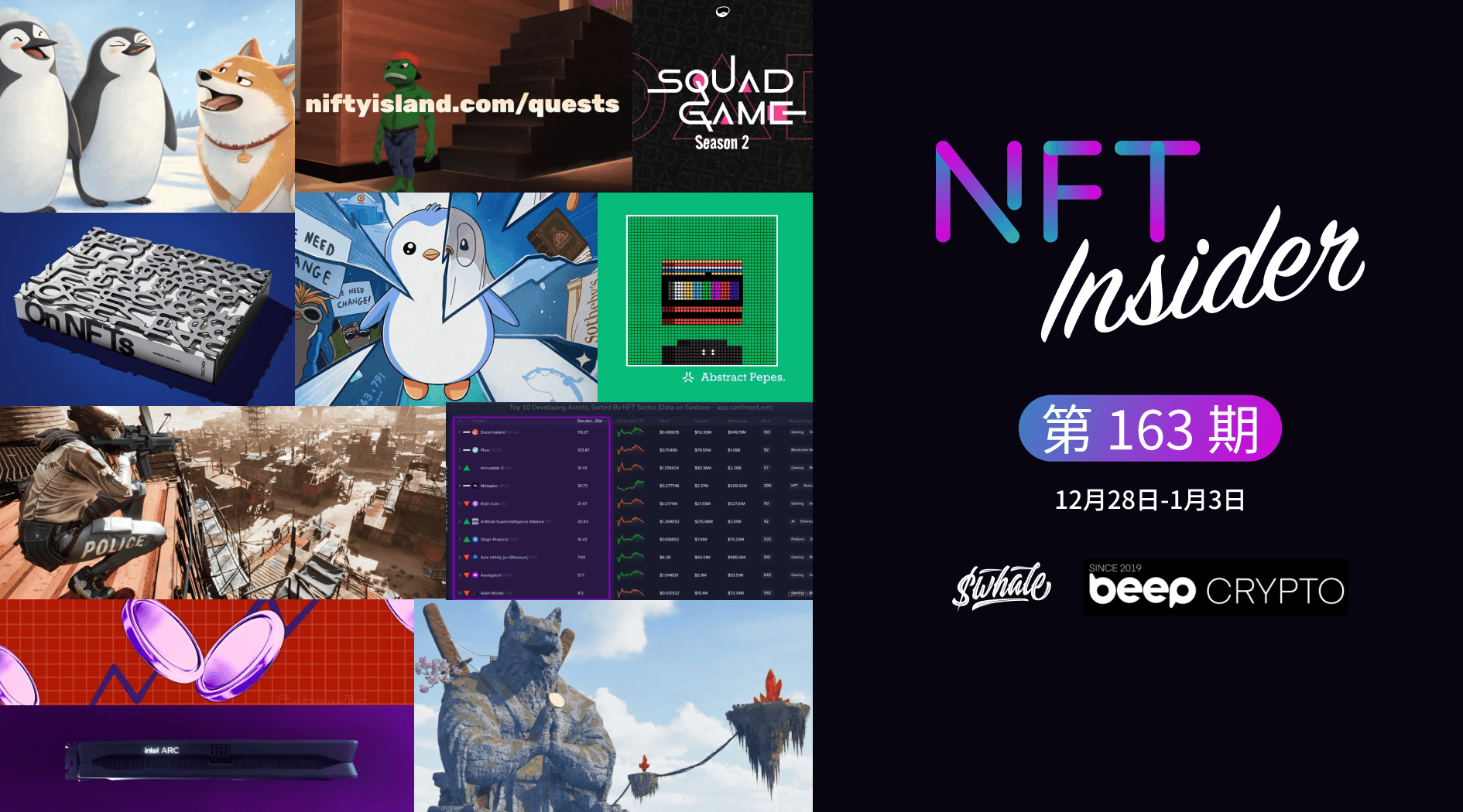 NFT Insider #163：PENGU 市值突破 23 亿美元