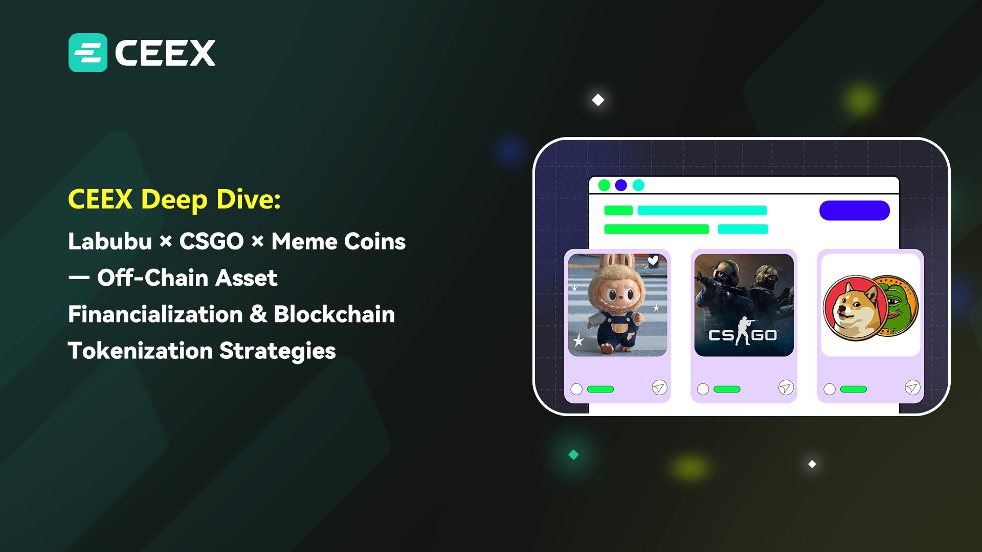 Ceex深度解析丨Labubu×CSGO×Meme币的链下资产金融化