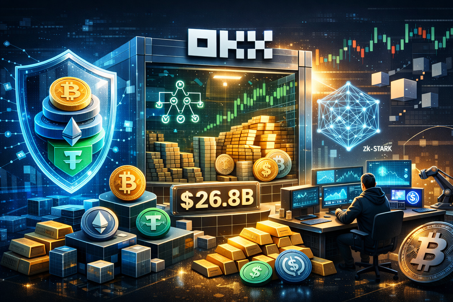 从 PoR 月报读底气：OKX 连续三年披露机制，第40期披露 $26.8B 主储备资产